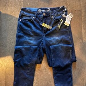 Seven7 Women's Midnight Blue Skinny Jeans